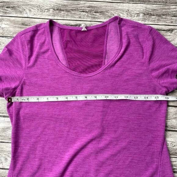 Old Navy Active Breathe On Tee T Shirt Crewneck Pink Purple S SM Small Tall ST - Picture 10 of 12